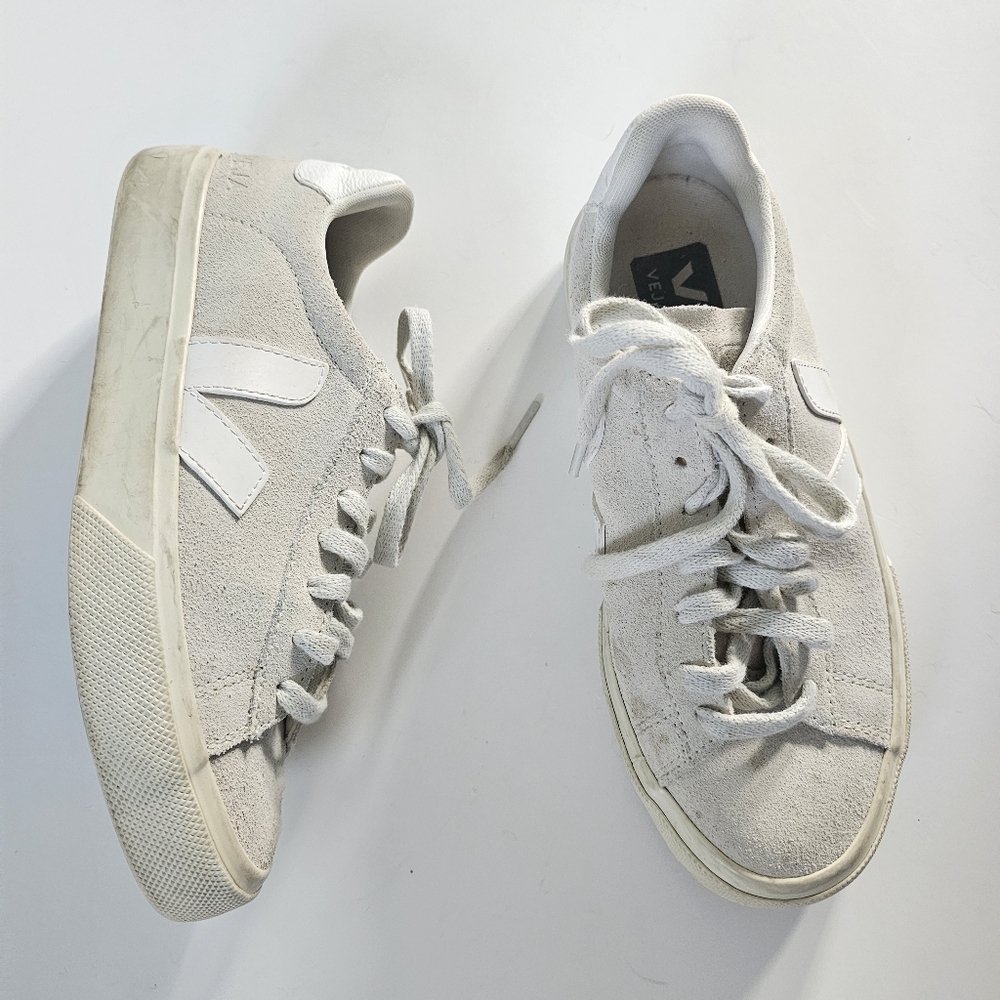 Veja Campo Suede Sneaker - "Natural White" - Picture 3 of 11